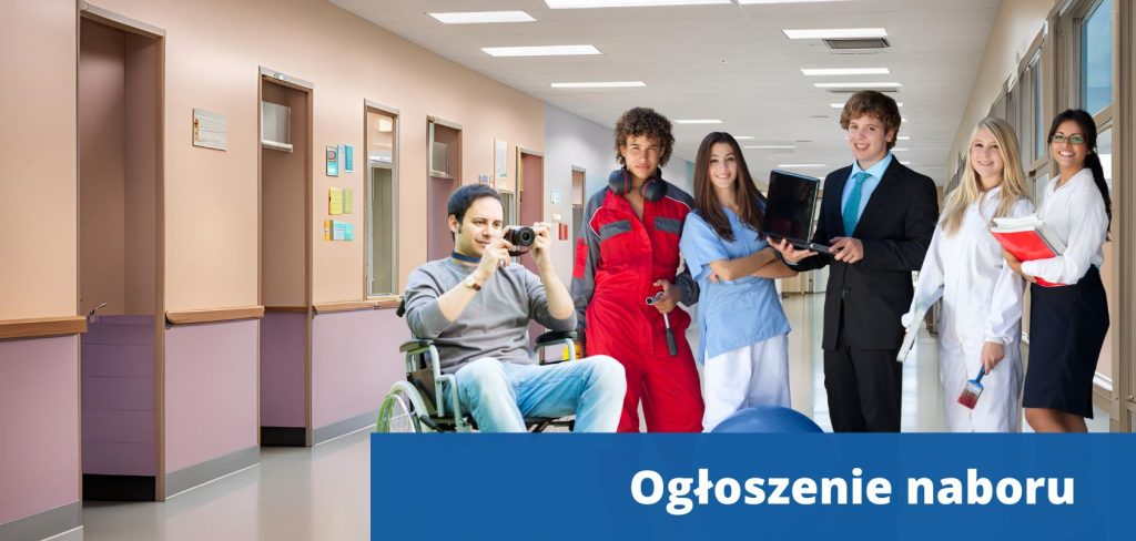 6 osób uśmiechniętych i każdy z nich reprezentuje inny zawód: fotograf, strażak, pielęgniarka, biznesmen, malarz, ksiegowa