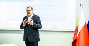Przemawia Dyrektor Małopolskiego Centrum Przedsiębiorczości Adam Ślusarczyk